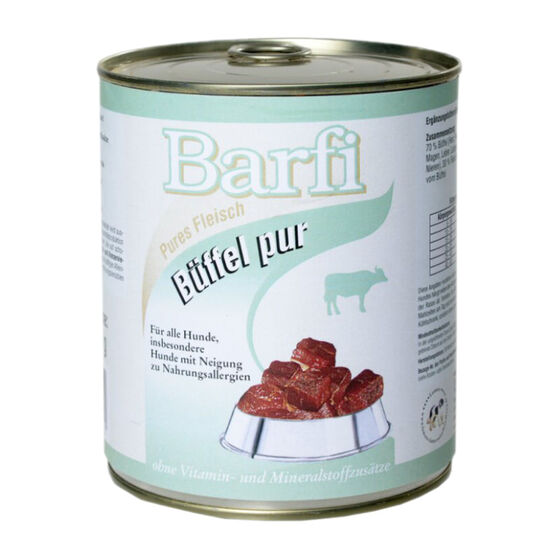 Barfi Büffel Barffleisch in Dosen Hunde-Nassfutter