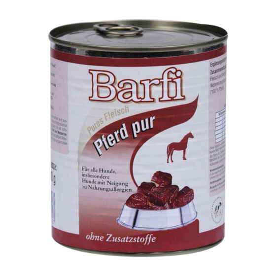 Barfi Pferd Barffleisch in Dosen