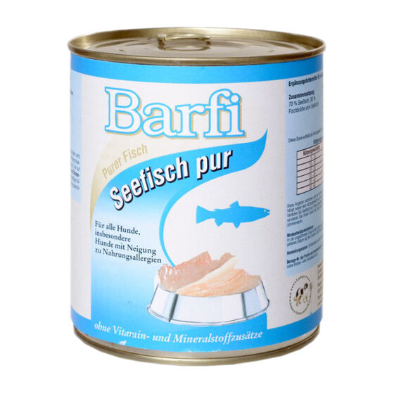 Barfi Seefisch Barffleisch in Dosen Hunde-Nassfutter