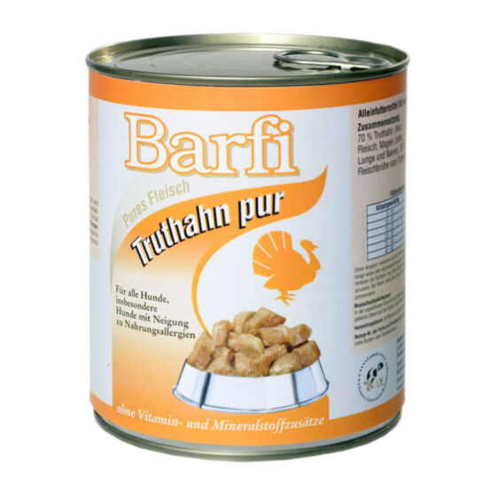 Barfi Truthahn Barffleisch in Dosen Hunde-Nassfutter