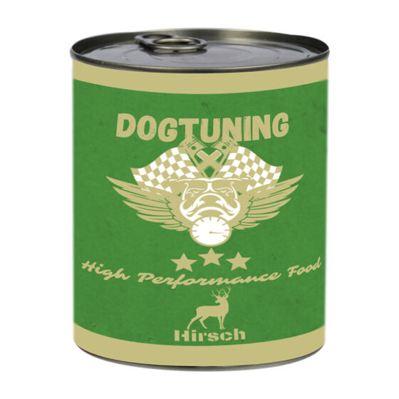 Dogtuning Hirsch, getreidefreies Hundenassfutter mit Hirsch Hunde-Nassfutter