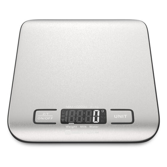 GENTOR Küchenwaage Digitalwaage 10kg - auf 1g Präzise Messung Stilvolle ultradünne Lebensmittelwaage als elektronische Kochwaage für Zuhause und Küche mit LCD-Display &Tara-Funktion