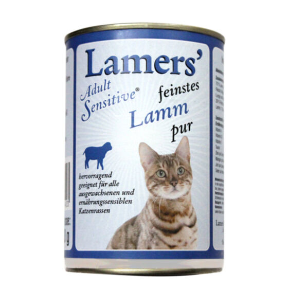 Lamers Adult Sensitive feinstes Lamm pur Katzen-Nassfutter