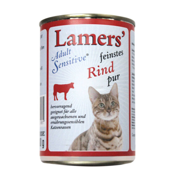 Lamers Adult Sensitive feinstes Rind pur Katzen-Nassfutter