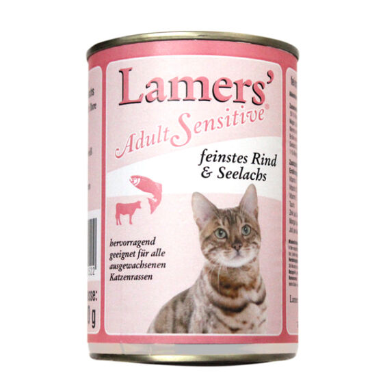Lamers Adult Sensitive feinstes Rind & Seelachs Katzen-Nassfutter