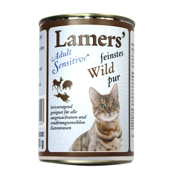 Lamers Adult Sensitive feinstes Wild pur Katzen-Nassfutter