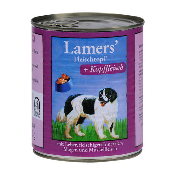 Lamers Fleischtopf Kopffleisch in Dosen Hunde-Nassfutter