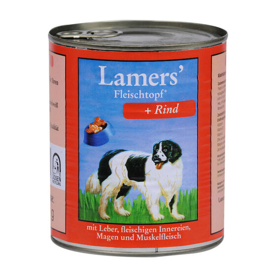 Lamers Fleischtopf Rind in Dosen Hunde-Nassfutter