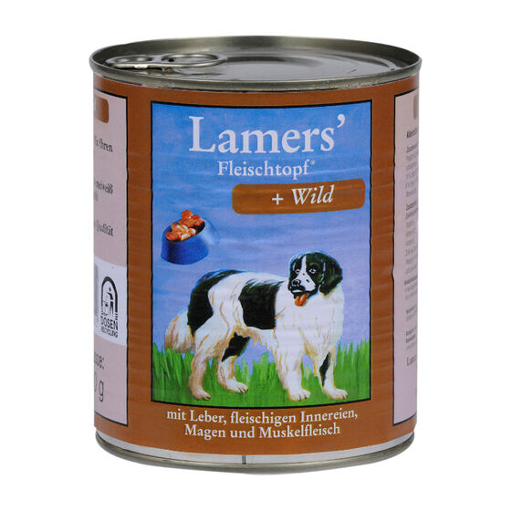 Lamers Fleischtopf Wild in Dosen Hunde-Nassfutter