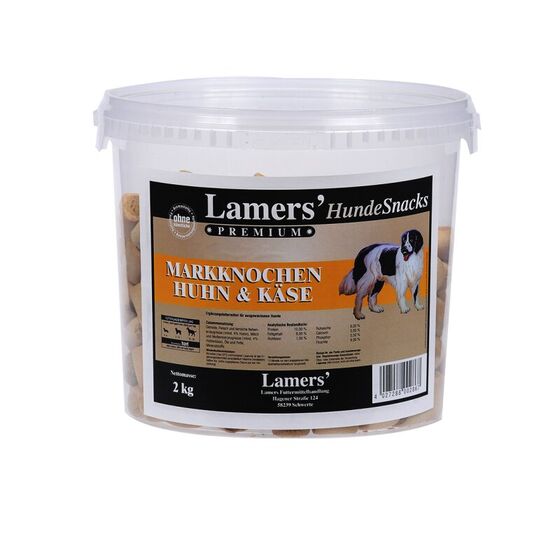 Lamers Markknochen Huhn und Käse Hundekuchen mit Füllung 2 kg