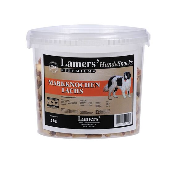 Lamers Markknochen Lachs Hundekuchen mit Füllung 2 kg