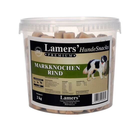 Lamers Markknochen Rind Hundekuchen mit Füllung 2 kg