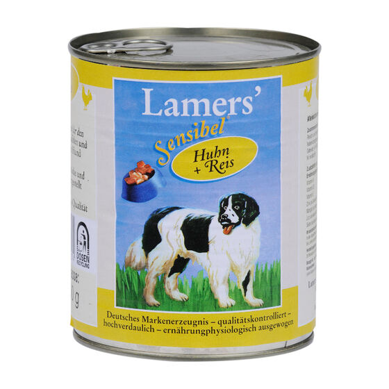 Lamers Sensibel Huhn & Reis Hunde-Nassfutter