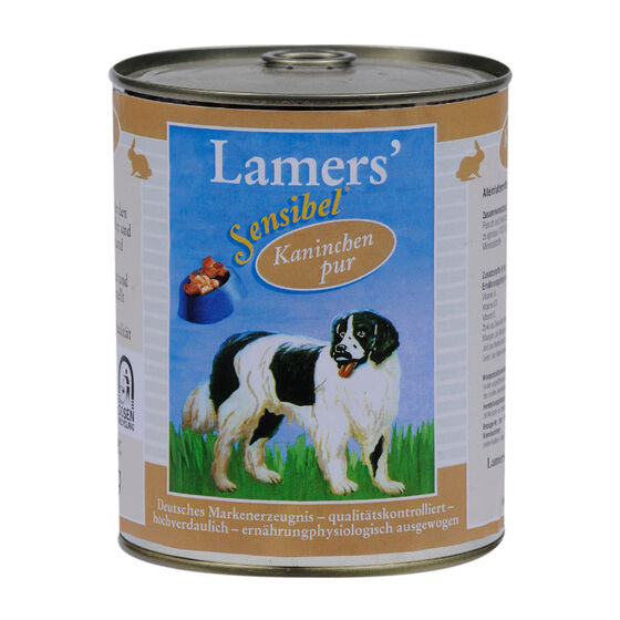 Lamers Sensibel Kaninchen pur Hunde-Nassfutter
