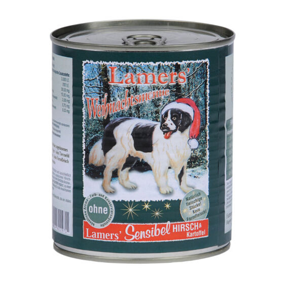 Lamers Sensible Weihnachts Menü Hirsch & Kartoffel Hunde-Nassfutter