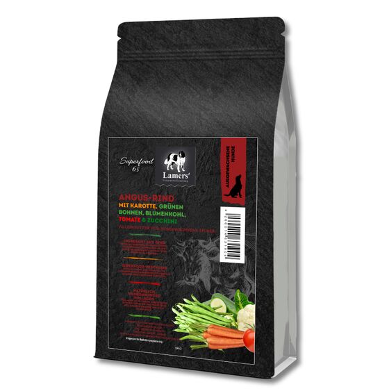 Lamers Superfood 65 Angus Rind Hunde-Trockenfutter Getreidefrei