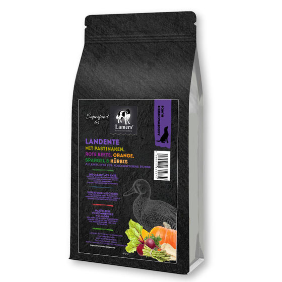 Lamers Superfood 65 Landente Hunde-Trockenfutter Getreidefrei